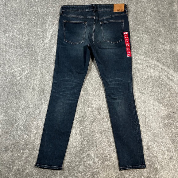 EXPRESS Jeans Denim Skinny Hyper Stretch Dark Blue Wash Mens 36x34 NWT - Picture 6 of 12